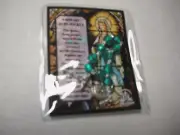 Rosary, Finger, One Decade, Green, By Devon In Plastic Carrying Case, Brand New
