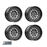 KMC KM719 Canyon Satin Black With Gray Tint 16X8 6X139.7 00mm (Set of 4)