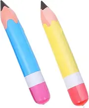 2pcs Inflatable Pencil Big Crayon for School Decor Jumbo Blows up Crayons Balloon