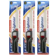 3 PK Long Lighters, Candle Lighter, Camping Lighter, Refillable, Child Lock