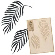 Reusable PLASTIC Wall STENCIL Template / 17.7x25.6" or 25.6x37.4" / PALM LEAF #3