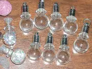 10 Magic Fairy bottles vial small crystal ball Lot fill glitter sand