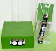 KATE SPADE PET DOG BOWL + COLLAR (SET):NWT ART DOT S/M