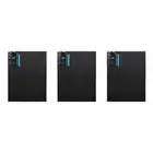 3x Jasart Academy 16x20" Thin Edge Stretched Cotton Canvas Art Painting Board BK