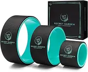Secret Garden Yoga Wheel – Premium Yoga Wheel Roller for Stretching and Posture Improvement – Yoga Wheel Set of 3 for Men and Women – Advanced ABS and TPE Massage Yoga Wheel – 13/10/6-inch