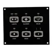 Bryant Boat Keypad Switch Panel 210-A-1 | Black 4 3/4 X 3 7/8 Inch