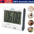 Magnetic LCD Digital Kitchen Timer Count Down Egg Cooking Alarm + Clock new