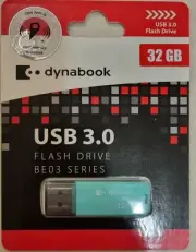 Dynabook 32GB USB 3.0 Flash Drive BE03 Series - Brand New Aqua Colour