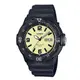 CASIO WATCH 卡西歐魅力潛水潮流風格型男米黃面黑字石英腕錶 型號：MRW-200H-5B【神梭鐘錶】