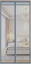 Magnetic Screen Door Mesh 105x205cm, Magnetic Mesh Door Curtain, Magnetic Screens Door with Magnets Self-Sealing, Full Frame Hook&Loop Strip, Pet and Kid Friendly