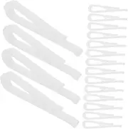 LALADEFIEE 100pcs Shirt Clip Pants Mens Tie Clip Plastic Alligator Clips Alligator Clothespins Women Clothes Pins Apron Clips Shirt Fixing Clips Underwear Clips Sock Clips White (Plastic)