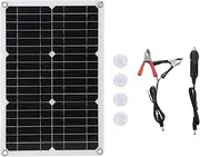 18V 20W High Efficiency Monocrystalline Solar Panel for Car RV Yacht Boat Outdoor