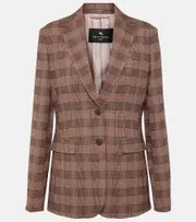 [Etro] Etro Checked wool-blend blazer AU 6 multicoloured