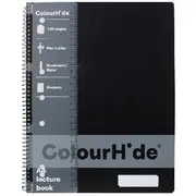 ColourHide A4 Lecture Book 140 Pages Black