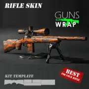 SALECamouflage Guns Wrap Skins Premium Vinyl Sticker Matte Rifle Pre-Cut TIGRA-6