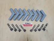 8 pack 65 Degree Spark Plug Wire Boots With Terminals DIY kit Gray 115 angle