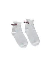 RWB-bow ankle socks One size White