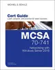 MCSA 70-741 Cert Guide: Networking with Windows Server 2016 (Certification Guide)-cover