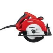 Hilti Circular Saw 15 Amp+ Depth Adjustment+Keyed Blade Change+Spindle Lock Red