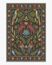 200' x 290' | Machine Washable Runner Rug | Kid & Pet Friendly | Indoor Rug | Iris Apfel Birds Of A Feather Tufted Rug | Ruggable