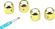 GREENADSCAPE 4pcs Creative Volume Knobs for Electric Guitar Bass Sturdy Tone Control Knob Accessory Easy Installation Compatible with Instruments Present for Music Lovers