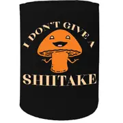 Alcohol Stubby Holder - I Dont Give Shiitake - Funny Novelty Birthday Gift Joke Beer Can Bottle