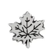 Authentic Origami Owl Silver Leaf Charm
