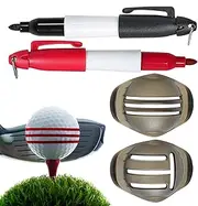 Golf Ball Marking Stencil - Quick Dry Drawing Scribe Alignment Tool | Marking Shell For Professionals, Enthusiasts, Novices, BA Marking Device