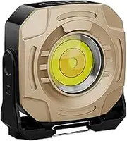Qzdtue Magnetic Led Spotlight, Rotating Light, Waterproof Mountable Lamp, 10x9.5x4cm Adjustable Brightness Tool, Compact Work Flashlight for Garage Jobsite Camping Use