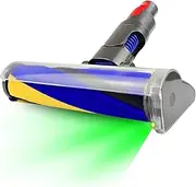 LED Laser Soft Roller Floor Head for Dyson V7 V8 V10 V11 V15, Outsize & Gen5detect - Motorized Fluffy Hard Floor Motorhead Attachment for Dyson Head Replacement