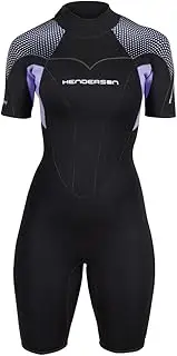 Henderson Women's Thermoprene Pro Wetsuit 3mm Back Zip Shorty Black