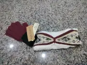 New Tags Quagga Accessories Mama Bear Two Piece Set Winter Headband Knit Gloves