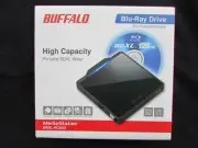BUFFALO BLU-RAY PORTABLE HIGH CAPACITY MEDIA STATION - CD/DVD BURNER/WRITER -NEW