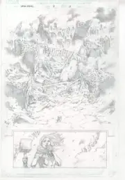 Captain Marvel #18 (152) pg 10 Half Splash Original Comic Art by Cory Smith
