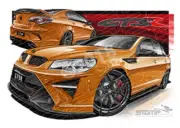 HSV GTSR V451 GTSR LIGHT MY FIRE A1 STRETCHED CANVAS (V451)