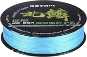 uxcell Braided Fishing Line, 164 Yards 0.32mm Dia Abrasion Resistant Colored Fishing Line for Saltwater/Freshwater/Ice Fishing, 8 Strand Super Strong Zero Stretch [Blue]