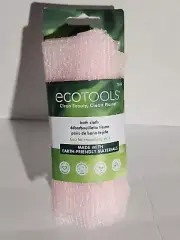 EcoTools Exfoliating Light Pink Bath Cloth 1 Pack 6.5"x3.5"