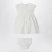 [Il Gufo] White dress with culotte in viscose poplin 18 M White