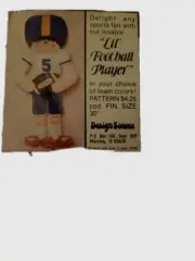 Design Source Football Player Wall Doll Pattern