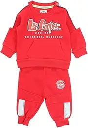 [LEE COOPER] Baby Boys Jogging Bébé Garçon Tracksuit, Rouge, 3 Months, red, 3 Months