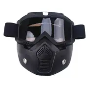 PC Full Shield Sunglasses Face Mask Helmet Motorcycle ATV Cycling Racing Goggles