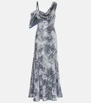 [Diane von Furstenberg] Diane von Furstenberg Joaquin sequined maxi dress AU 10 black