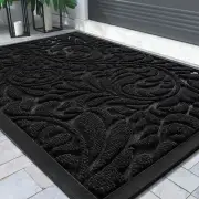 Yimobra Sturdy Door Mat, Heavy Duty Front Welcome Mats for Home Entrance Outd...