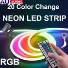 DC12V RGB LED Neon Flex Rope Light 44 Key Contorl Party Bar Garden Sign Decor