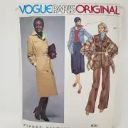 VOGUE Paris 1570 Misses top dress skirt pants shawl pattern sz 12 PIERRE BALMAIN