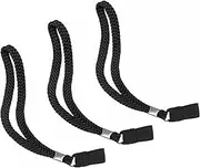 3 PCS Cane Wrist Strap Walking Sticks Wrist Strap, Elastic Nylon Wrist Strap Black, Wrist Straps for Senior Walking Sticks Hiking Canes Camping Canes, Stick Loop