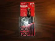 NEW! MILWAUKEE TOOLS HEX-LOK SAE 15 PC TAP & DIE SET 2 IN 1 HANDLE 49-22-5602