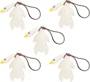 AZSPS Funny Color Changing Duck Car Mirror Pendant – UV Sunlight Roast Duck Keychain for Rearview Mirror Decoration – Heat Sensitive Goose Gift for Teens & Drivers(5*Pcs)