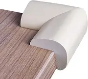 Foam Corner Protectors | Foam Caring Corner Guards by The Hamptons Baby | Safety Furniture Bumpers | Long Lasting, Pre-Applied Adhesive | Sharp Corner Cushions (White)