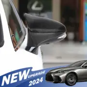 FOR 14-2020 LEXUS IS200 300/350 M HORN STYLE CARBON FIBER SIDE MIRROR COVER CAPS